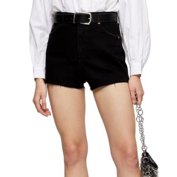 topshop premium mom shorts